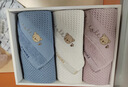 金号毛巾礼盒 A类全棉节日毛巾套装 纯棉成人儿童吸水运动面巾三条 实拍图