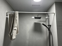 MYMOODHOUSE浴室轨道弧形浴帘套装防水防霉洗澡隔断卫生间干湿分离吸盘免打孔 实拍图