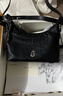 半坡饰族（bampo）金元包 头层牛皮HOBO包小包2025新款软皮斜挎腋下单肩包38礼物 墨碳黑930 实拍图