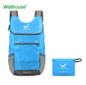 WELLHOUSE折叠小背包户外徒步防泼水双肩包旅行背包学生书包10L 天空蓝 实拍图