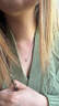 周六福（ZLF）  PT950铂金项链女款经典闪亮O字链可调节白金项链 1.39g 40cm +尾链5cm 实拍图