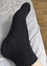 京东京造【纯棉】男士6双中筒袜纯棉10A抗菌休闲商务透气男袜子 黑 实拍图