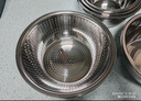 美厨（MAXCOOK）304不锈钢盆筛五件套加厚沙拉盆调料盆洗菜盆米筛味斗套装MCWA550 实拍图