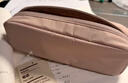 MUJI降落伞布笔袋 铅笔文具盒 粉米色 5.5*19.5*6 cm 实拍图