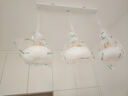 雷士（NVC）奶油风法式浪漫云团灯罩餐厅灯智能全光谱3头吊灯WHDD48D/G-01 实拍图