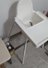 宜家（IKEA）ANTILOP安迪洛高脚椅宝宝餐椅婴儿餐椅儿童椅学坐椅多功能椅子 白色（含桌板）（座位尺寸：22*25cm） 实拍图