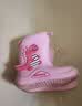 牧萌儿童雨鞋男童女童防水立体宝宝防滑耐磨卡通雨靴 粉色公主 18码 实拍图