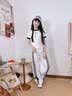 兜兜王国女童套装夏装2026新款儿童夏季短袖运动衣服女大童巨好看韩系穿搭 白色 【短袖+休闲裤】两件套 150 实拍图