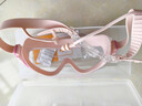 361°儿童泳镜大框耳塞一体防水防雾高清男女童大框游泳镜潜水粉 实拍图