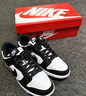 耐克NIKE女大童休闲板鞋 DUNK 运动鞋CW1590-100白黑37.5 实拍图