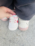 泰兰尼斯春夏季学步鞋男宝宝鞋子女童婴儿鞋透气软底机能鞋 白粉 22码 实拍图