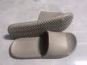京东京造【抗菌皮纹拖】eva软弹拖鞋居家室内防滑浴室凉拖 灰褐色 44-45 实拍图