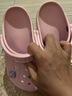 卡骆驰（CROCS）贝雅卡骆班洞洞鞋轻便耐磨一脚蹬休闲鞋女鞋时尚沙滩鞋|205089 芭蕾粉/糖果粉-6TG 37 /38(230mm) 实拍图