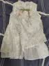 La Chapelle拉夏贝尔女童连衣裙2026新品洋气儿童夏装公主裙宝宝夏季无袖裙子 米色 送帽子 105 建议身高91-105cm 实拍图
