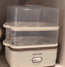 志高（CHIGO）煮蛋器 蒸蛋器双层小蒸锅 智能定时自动断电2026款 蒸鸡蛋羹神器煮蛋早餐一体机2-3人 JPZDQ859 实拍图