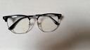 蔡司（ZEISS）镜片近视眼镜框男半框防蓝光辐射可配带散光度数眼睛女钛合金镜架 升级钛材 黑银 眼镜框 实拍图