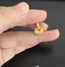 周大福锁愿mini小鼻嘎荷花莲花锁包黄金吊坠女约1.05g F236623生日礼物 实拍图