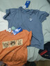 真维斯童装儿童短袖T恤纯棉上衣男童网红半袖中大童帅气夏装薄款 【3件装】熊爪蓝+宇宙白+虎橘 150 实拍图