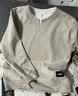 啄木鸟（TUCANO）卫衣男春秋季宽松圆领假两件长袖t恤男装打底衫衣服外套 杏色 2XL 实拍图