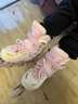 小状元儿童轮滑鞋3-6岁溜冰鞋全闪尺码可调节体育课适用26年新升级粉S 实拍图