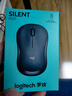 罗技（Logitech）M221 轻音鼠标 无线鼠标 办公鼠标 对称鼠标 带无线微型接收器 雾霭蓝 实拍图