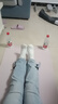 瑜伽垫男士健身女家用静音运动训练地垫防滑减震跳操隔音加厚加大 【防滑隔音 赠捆绳】风信紫【长180*宽60cm】 厚度6mm【加厚】 实拍图