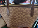 蔻驰（COACH）【品牌直供】女士FIONA24手提单肩托特包棕褐色CBT18礼物 实拍图