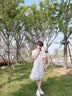 G.duck童装女童连衣裙夏季儿童裙子夏装2026新款纯色公主裙大童显瘦长裙 白色泡泡袖 160 尺码13~14岁【150-160cm】 实拍图