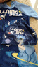 李宁（LI-NING）儿童泳衣男童卡通印花连体冲浪服温泉泳衣泳镜泳帽套装906蓝色120 实拍图