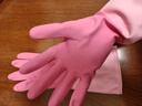 美丽雅家务手套1双小号加长30cm加厚洗碗洗衣厨房乳胶胶皮防油防护手套 实拍图