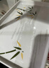 星坊长方形托盘茶盘35*24cm 早餐盘家用干果水果盘 加厚密胺 实拍图