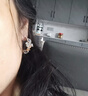She's茜子手工滴油轻奢时尚耳饰梵高鸢尾花朵耳钉女生日礼物送女友 实拍图