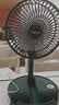 电风扇伸缩折叠小风扇宿舍家用静音充电型办公台式USB桌面宿舍大风力夏台面落地两用折叠电风扇 颜色随机 直插款无档位开关1个装 实拍图