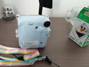富士（FUJIFILM）instax  mini12 一次成像 立拍立得相机 mini12 绣球蓝 套餐五（官方标配+水晶壳+肩带+白边相纸20张） 实拍图