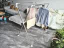 佳帮手晾衣架落地 衣架阳台折叠三杆晾晒架不锈钢伸缩室内外移动晒被架  实拍图