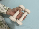 Keep哑铃女士健身家用彩色浸塑环保手铃亚铃全身塑形樱粉1kg*2 实拍图