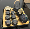京东京造 茶具整套 功夫茶具陶瓷套装茶壶茶杯茶盘【黑陶提梁壶】 12件套  实拍图