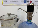 京严电动桶装水抽水器抽水泵饮水机吸水器抽水机充电式桌面自动上水器 304不锈钢  酷旋黑 【高端智能无线 充电款】 实拍图