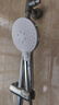 箭牌（ARROW）【焕新补贴】手持花洒头增压淋浴手持单花洒莲蓬喷头硅胶出水孔 按键三档增压【C款银色-单件】 实拍图
