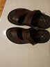 木林森（MULINSEN）头层牛皮凉鞋男士真皮2026夏新款开车户外凉拖两穿大码防滑沙滩鞋 深棕色 运动鞋码，脚胖选大一码 40 (245mm) 实拍图