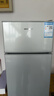 HYUNDAI（韩国现代）小冰箱迷你小型家用冷藏冷冻宿舍出租房办公室双开门二门电冰箱节能省电 68L银【店铺爆款+节能省电】 实拍图