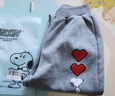 史努比（SNOOPY）童装女童裤子儿童卫裤中大童春季长裤 五角星/灰色 120 实拍图