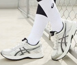 亚瑟士ASICS男鞋透气跑鞋运动鞋缓震舒适跑步鞋 GEL-CONTEND 4 白色/银色 42 实拍图