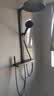 浪鲸（SSWW）淋浴花洒套装大置物架家用沐浴器卫生间卫浴恒温数显可升降 TS8 枪灰恒温【数显氛围灯】 实拍图