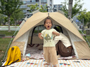 京东京造 全自动速开帐篷4㎡公园户外露营帐篷3-4人大空间防晒防风 实拍图