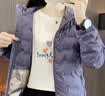 泰起新款轻薄羽绒服女2026新款连帽灰鸭绒秋冬季小个子外套女款羽绒衣 木槿紫 女连帽/8222 M 实拍图