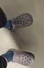 京东京造【抗菌洞洞鞋】凉鞋旅行沙滩两穿eva防臭凉拖鞋男士水泥灰42-43 实拍图