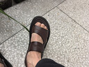 木林森（MULINSEN）头层牛皮凉鞋男士真皮2026夏新款开车户外凉拖两穿大码防滑沙滩鞋 深棕色 运动鞋码，脚胖选大一码 38 (235mm) 实拍图
