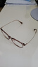 依视路（ESSILOR） 钻晶系列高清耐磨防蓝光近视超薄镜片专业配度数眼镜架男女镜框 TR90-全框-1069BR-茶色 镜框+依视路A4防蓝光1.56现片 实拍图