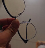 蔡司（ZEISS）镜片近视眼镜框男半框防蓝光辐射可配带散光度数眼睛女钛合金镜架 简约款 黑银 配colorein镜片防蓝光 无度数 实拍图